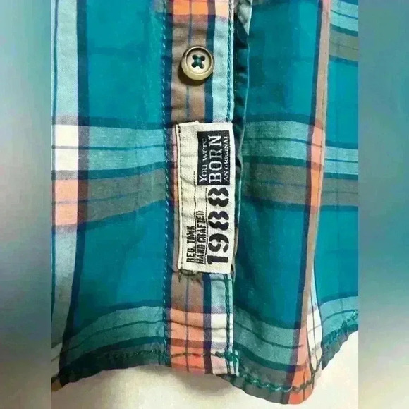 Arizona Button Down Shirt Boys Size 10-12 Large A0018 - Picture 4 of 4